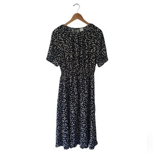 Floral Black Dress